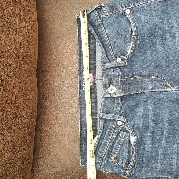 #O - Levi's Women Denizen Curvy Boot Cut Jeans In Deep Blue 26W 27.5L - Picture 4 of 11